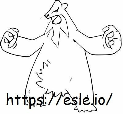 Beartic coloring page
