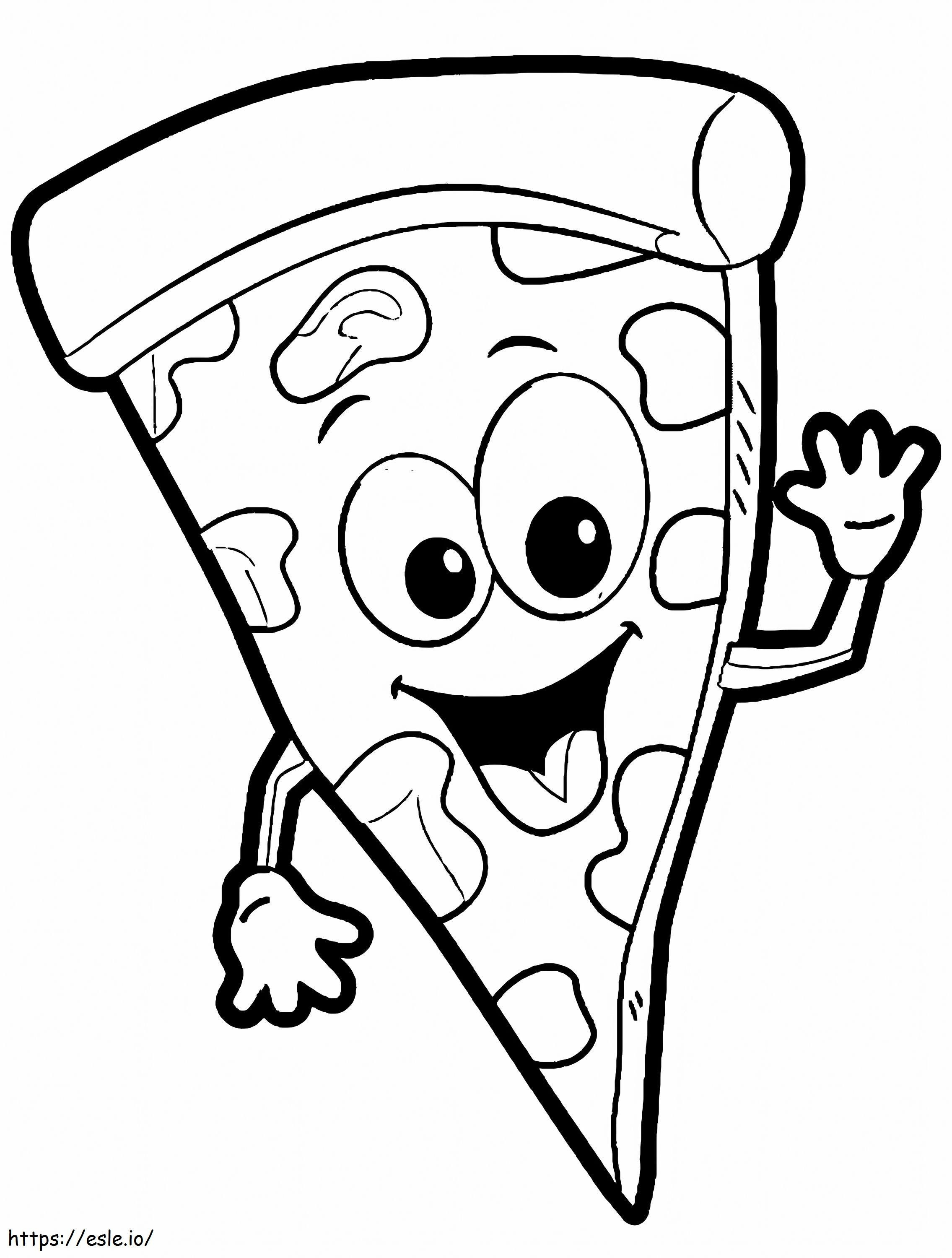 Mr Pizza Funny de colorat