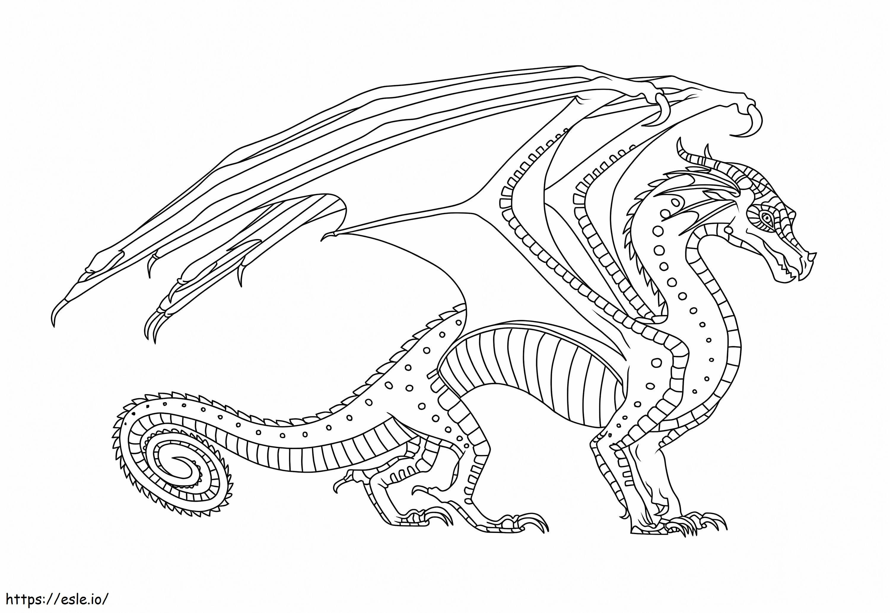 Dragon de bază de colorat