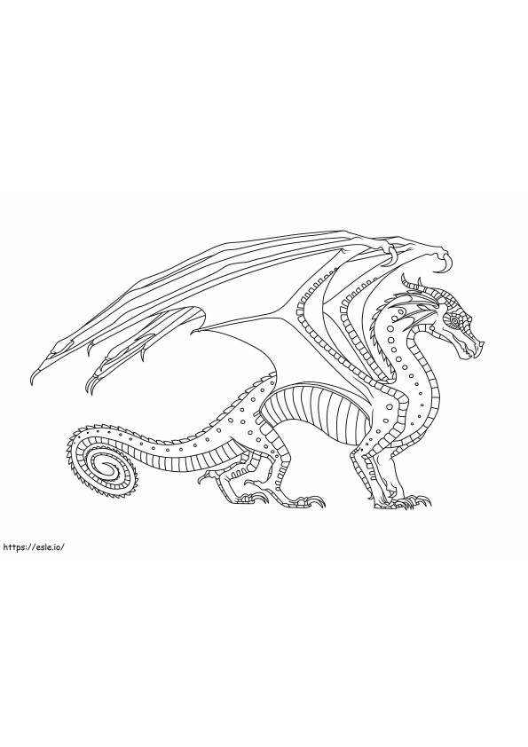 Coloriage Dragon de base à imprimer dessin