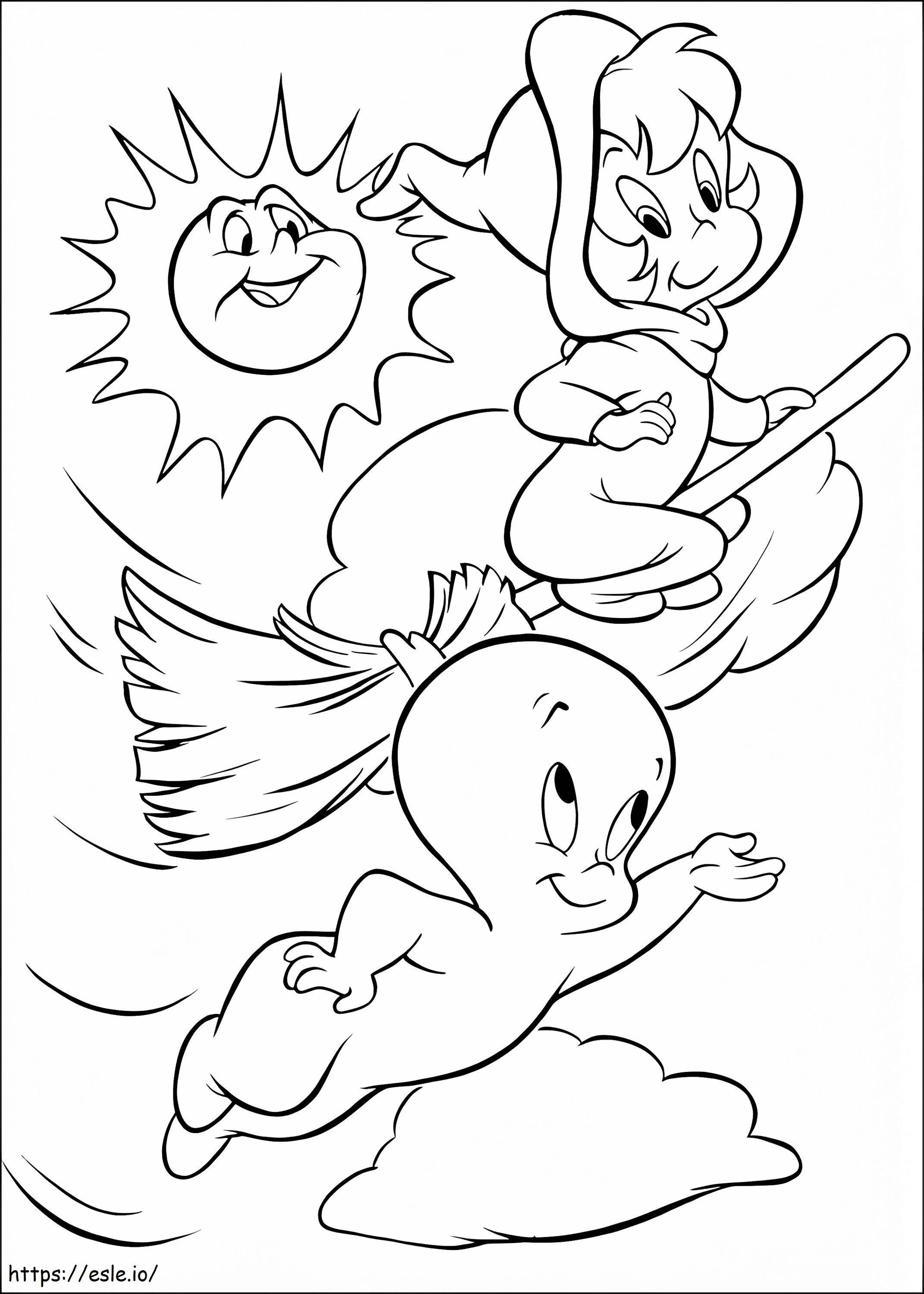 1534388745 Casper And Wendy A4 coloring page