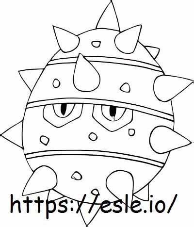 Ferroseed coloring page