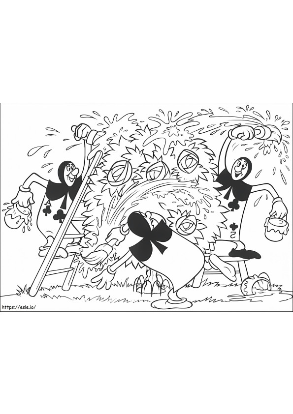 Free Alice In Wonderland coloring page