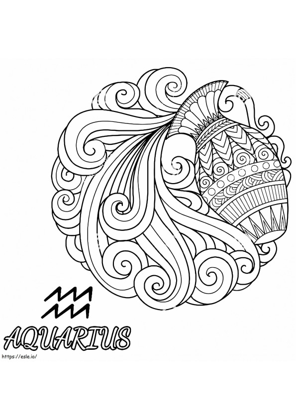 Aquarius 24 coloring page