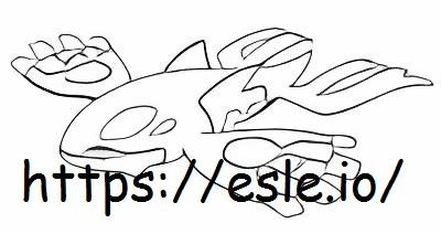 Kyogre coloring page