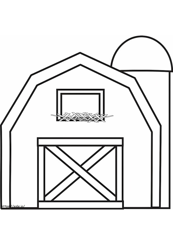 Basic Barn coloring page