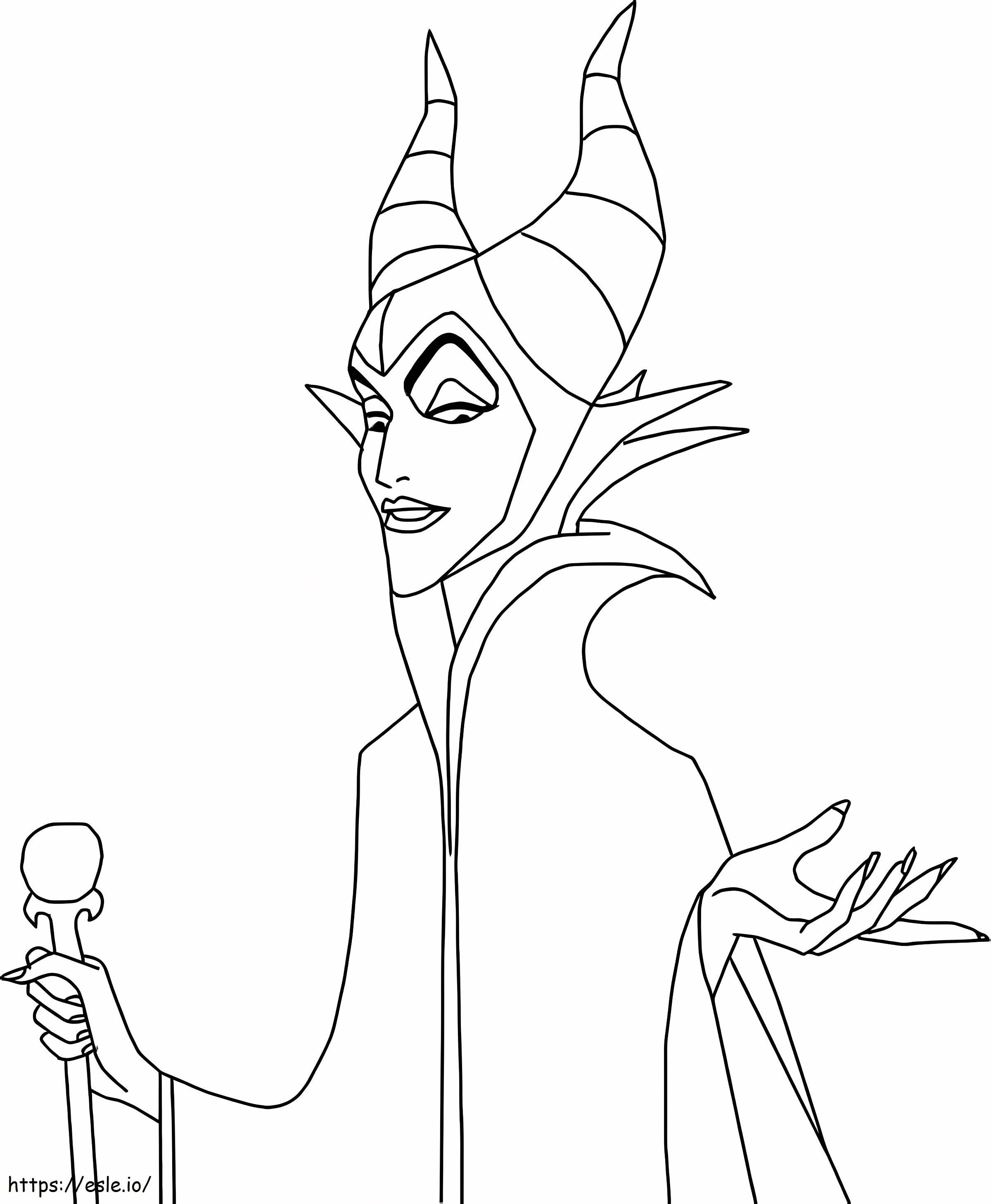 Maleficent sarjakuvassa värityskuva