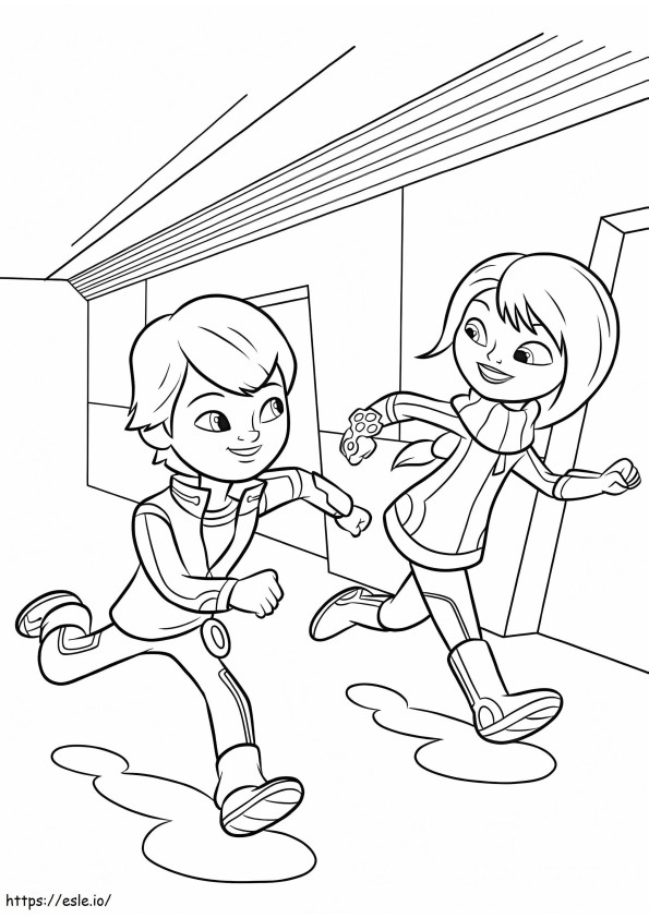 Loretta And Miles coloring page