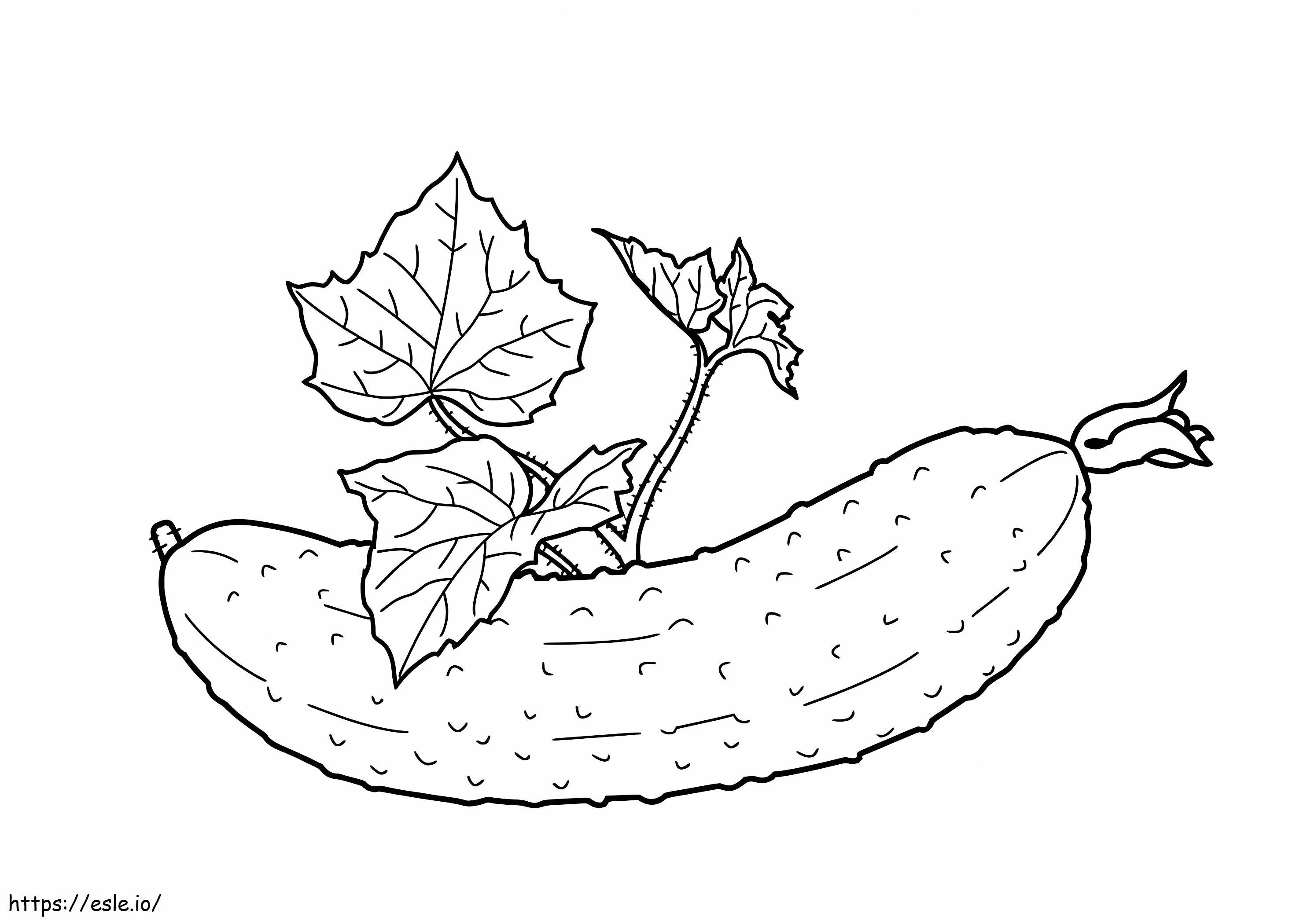 Good Cucumber coloring page