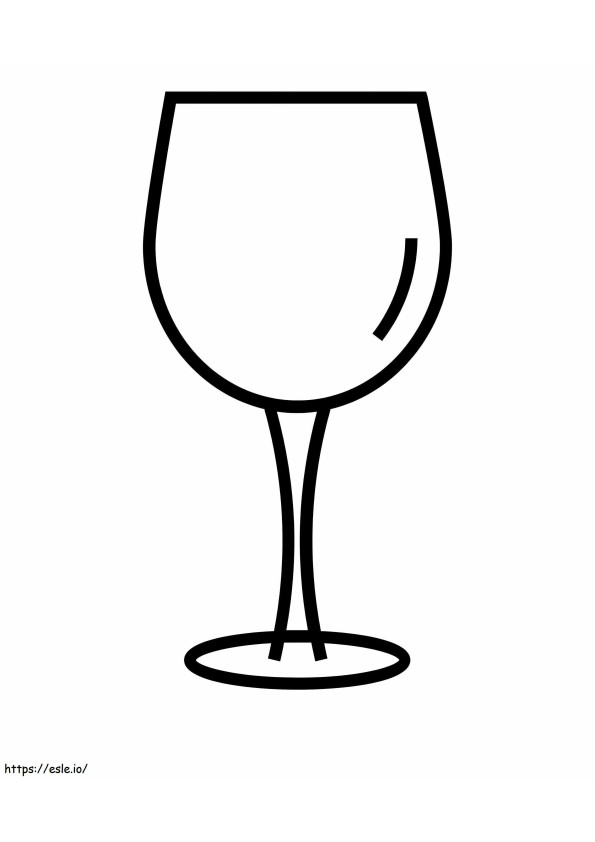 Champagne Glass Drawing coloring page