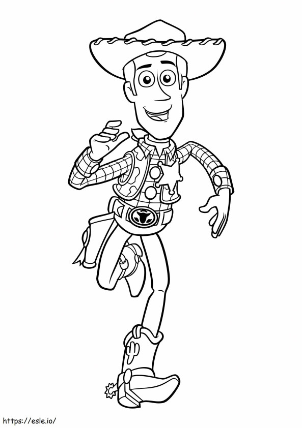 Basic Woody coloring page