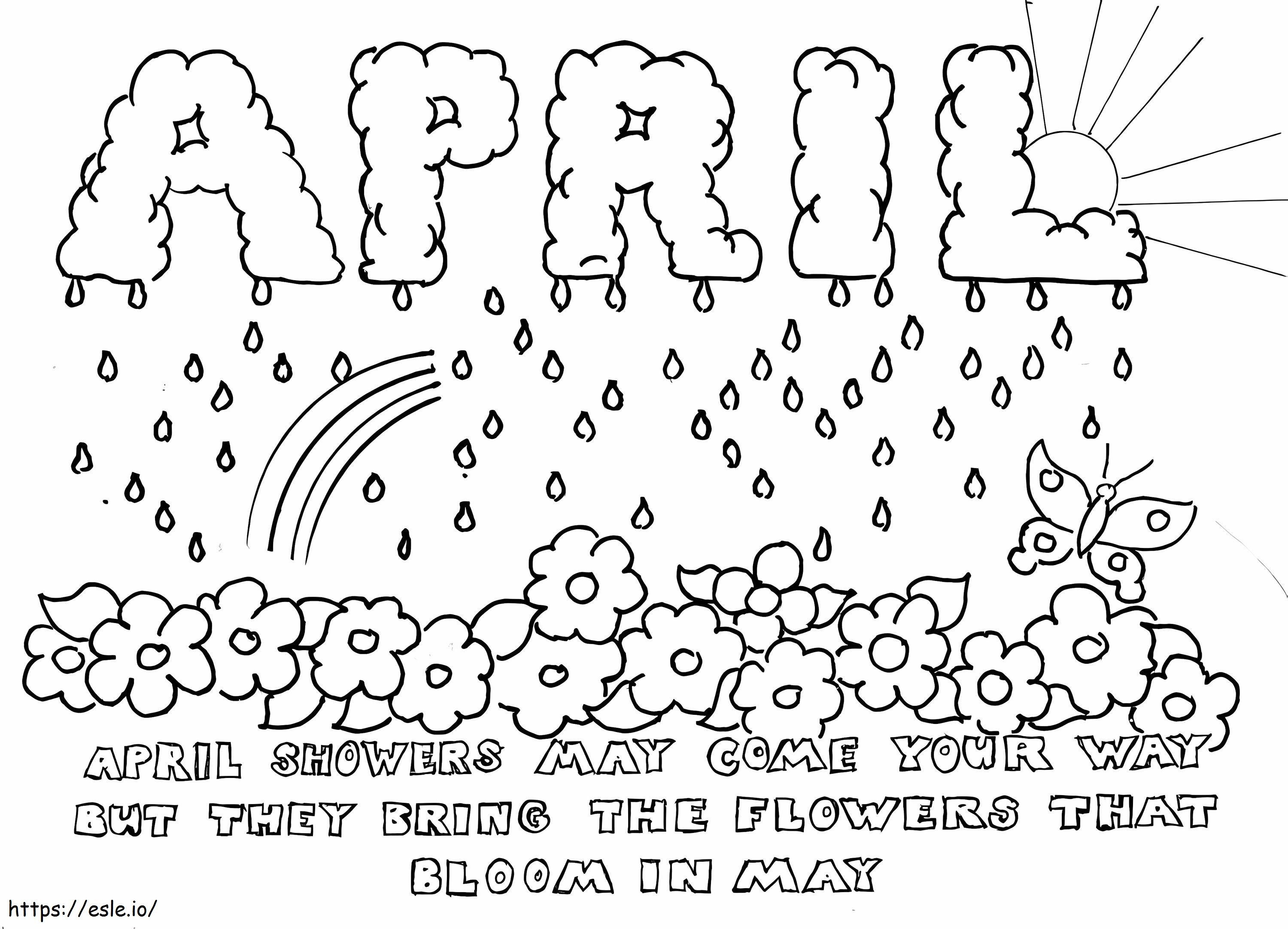 6 Of April coloring page