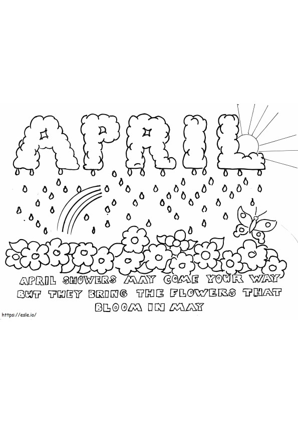 6 Of April coloring page