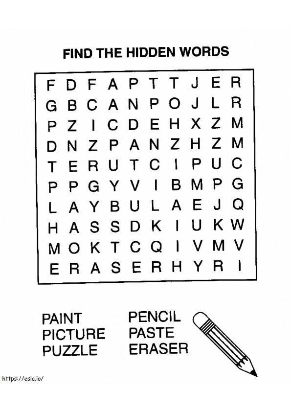 Word Search Printable