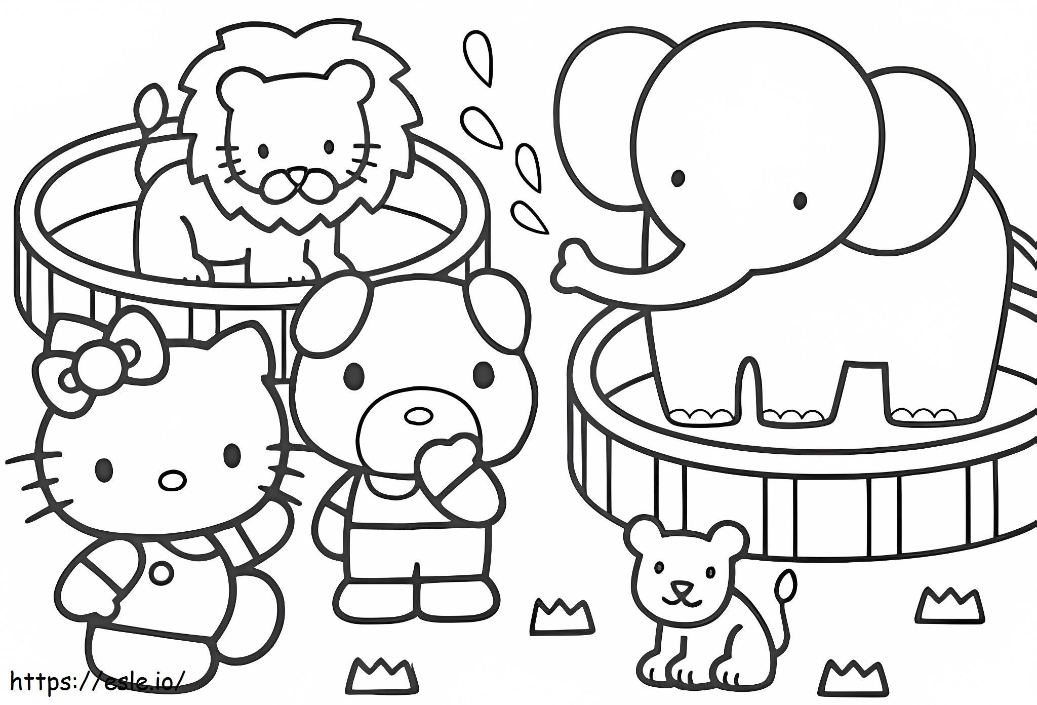 Easy Animal coloring page
