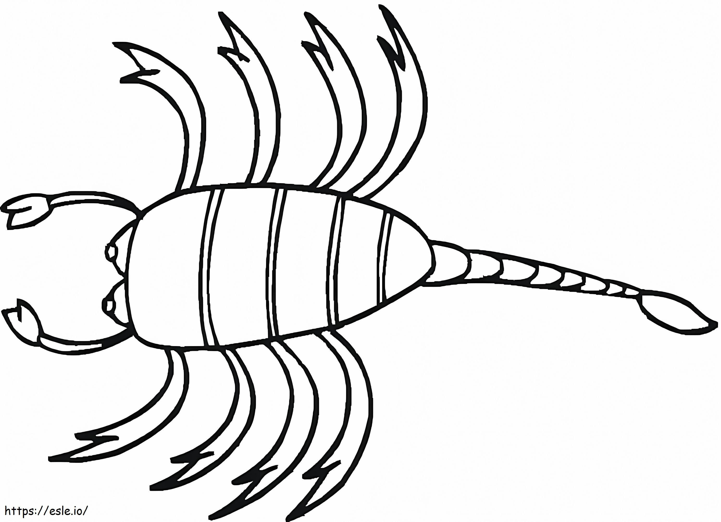 Skorpion 8 kolorowanka