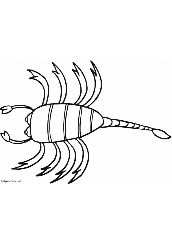 Scorpion 8 coloring page