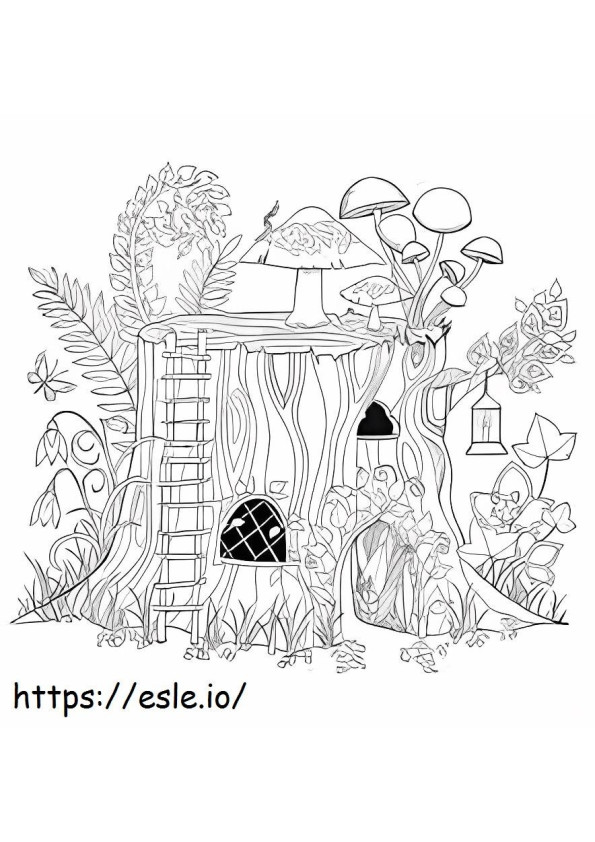 Casa delle fate sull'albero