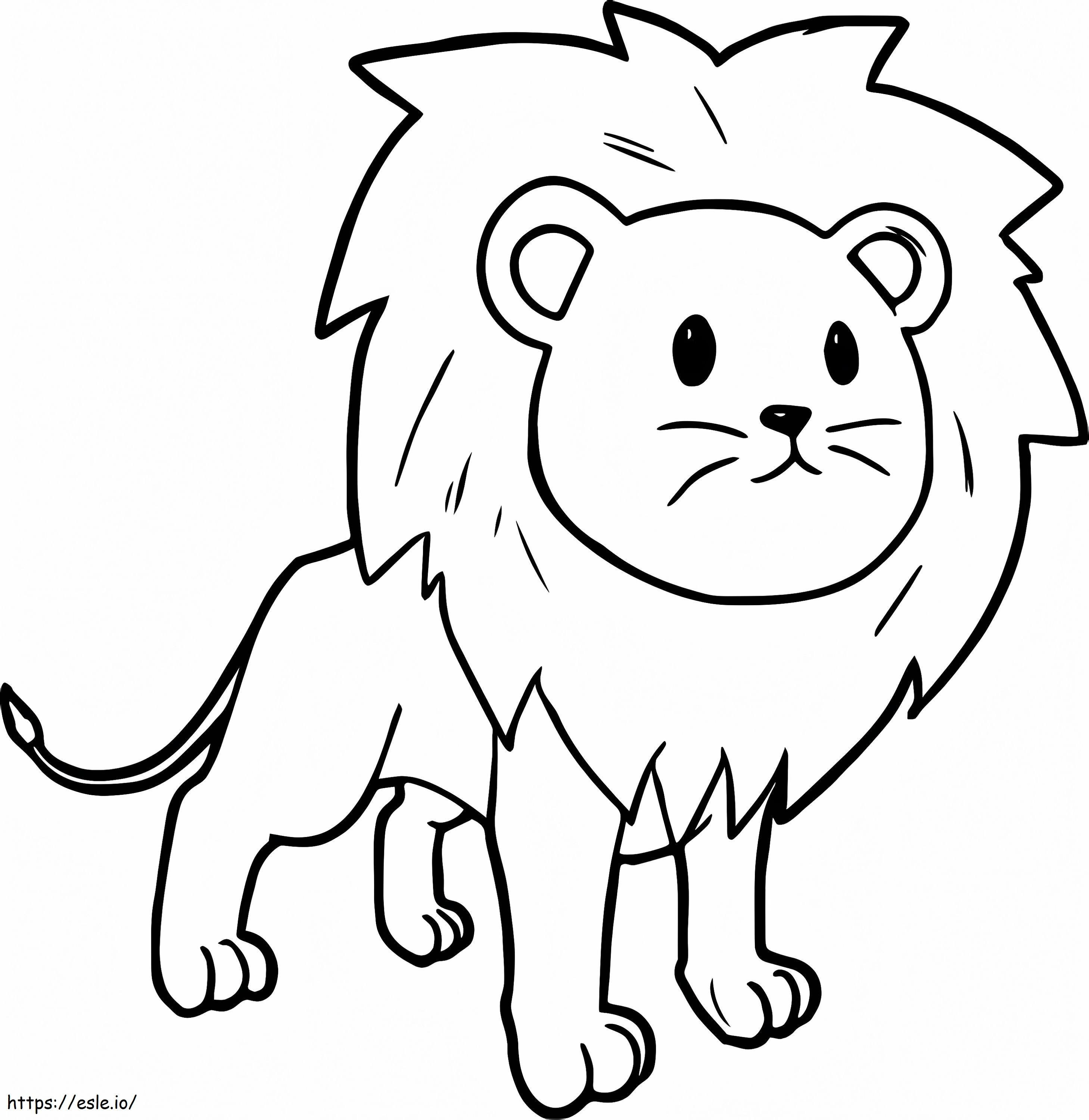 Coloriage Lion 4 à imprimer dessin