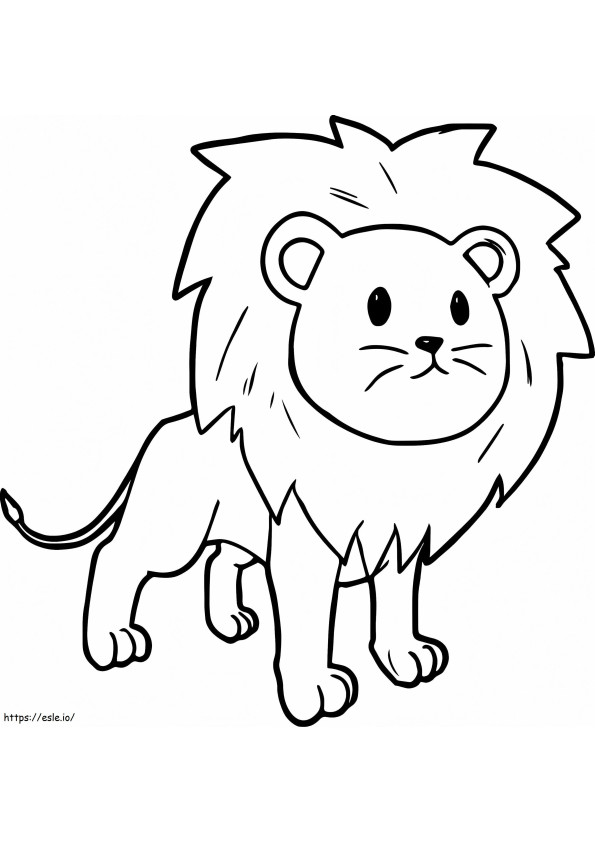 ライオン4 ぬりえ - 塗り絵