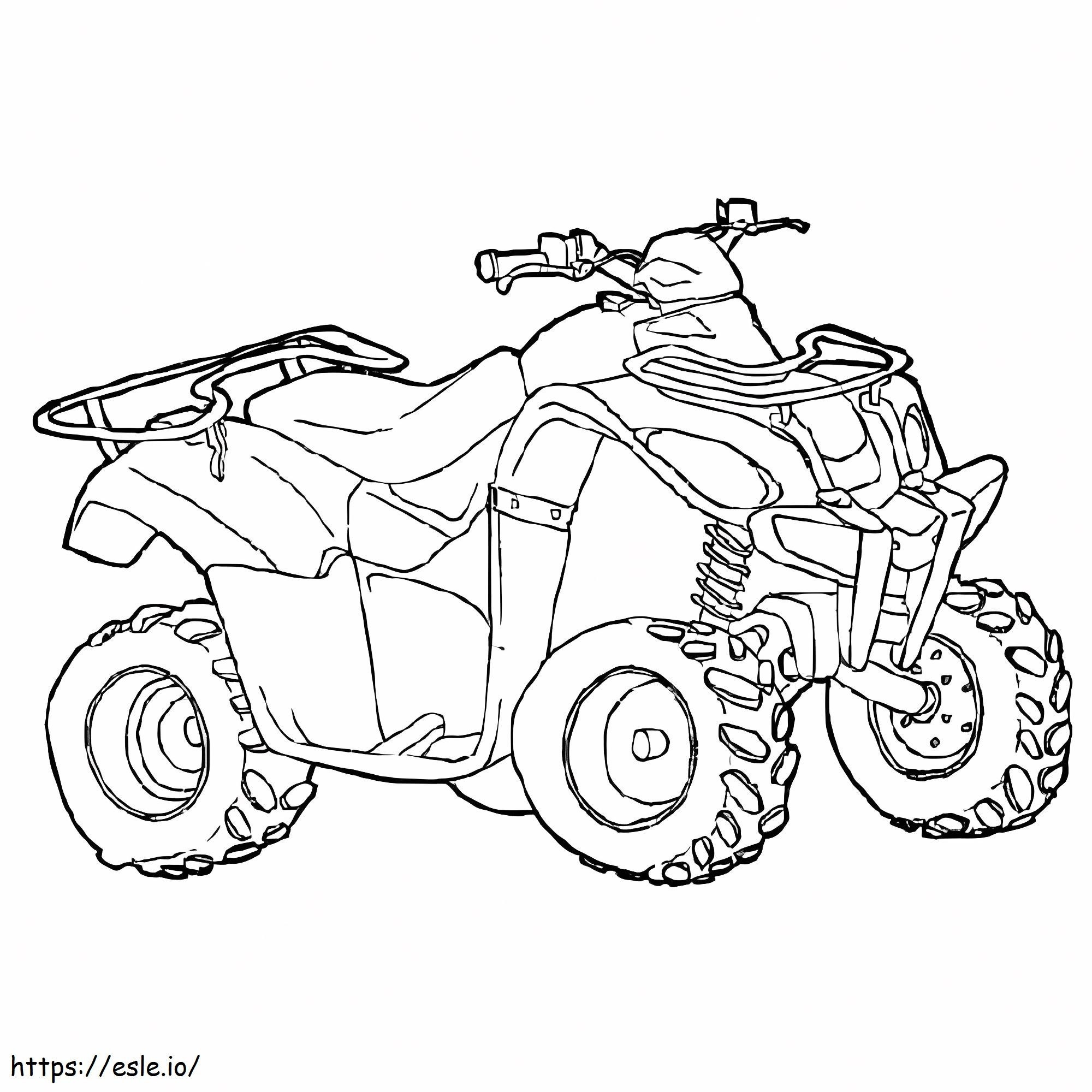 Veículo todo-o-terreno ATV para colorir
