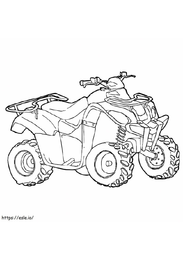 ATV maastoauto värityskuva