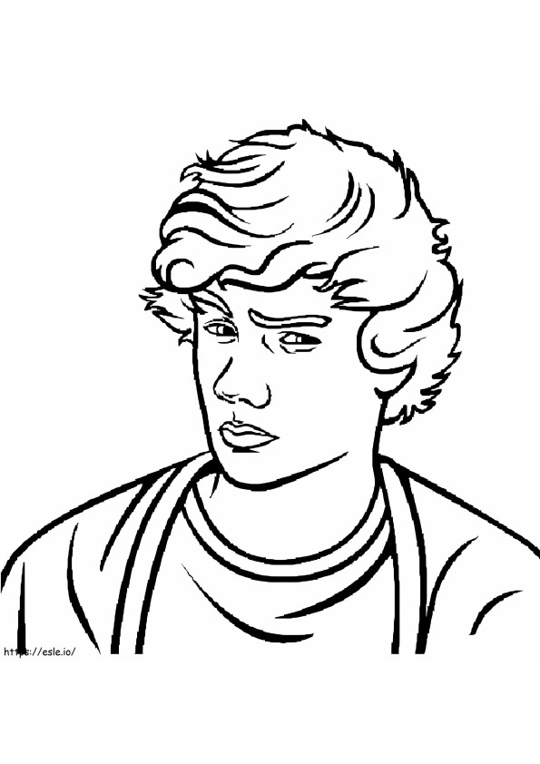 Liam Payne One Direction coloring page