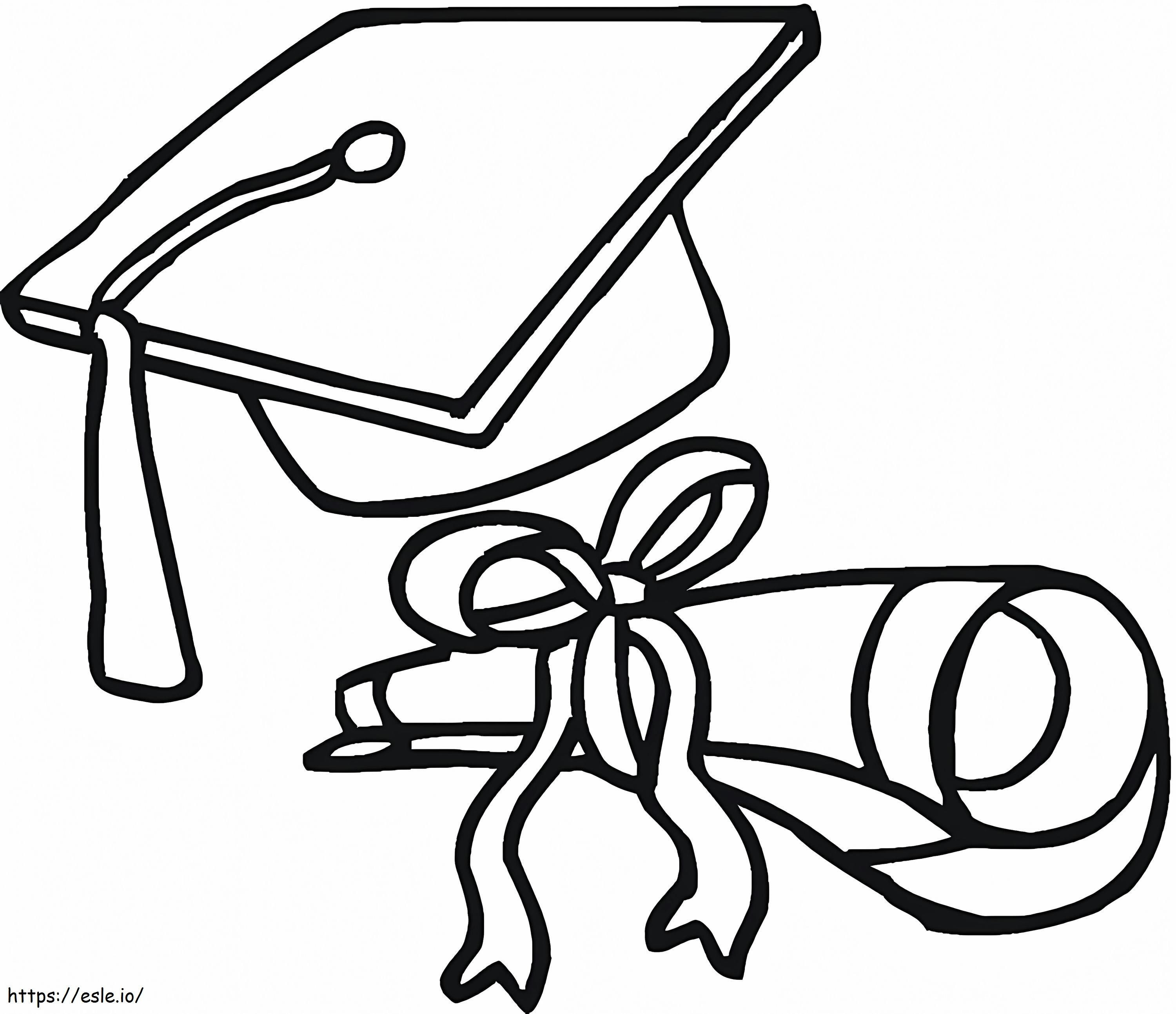 Free Graduation coloring page