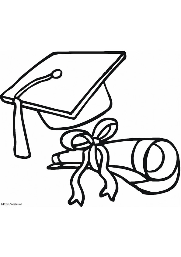 Free Graduation coloring page