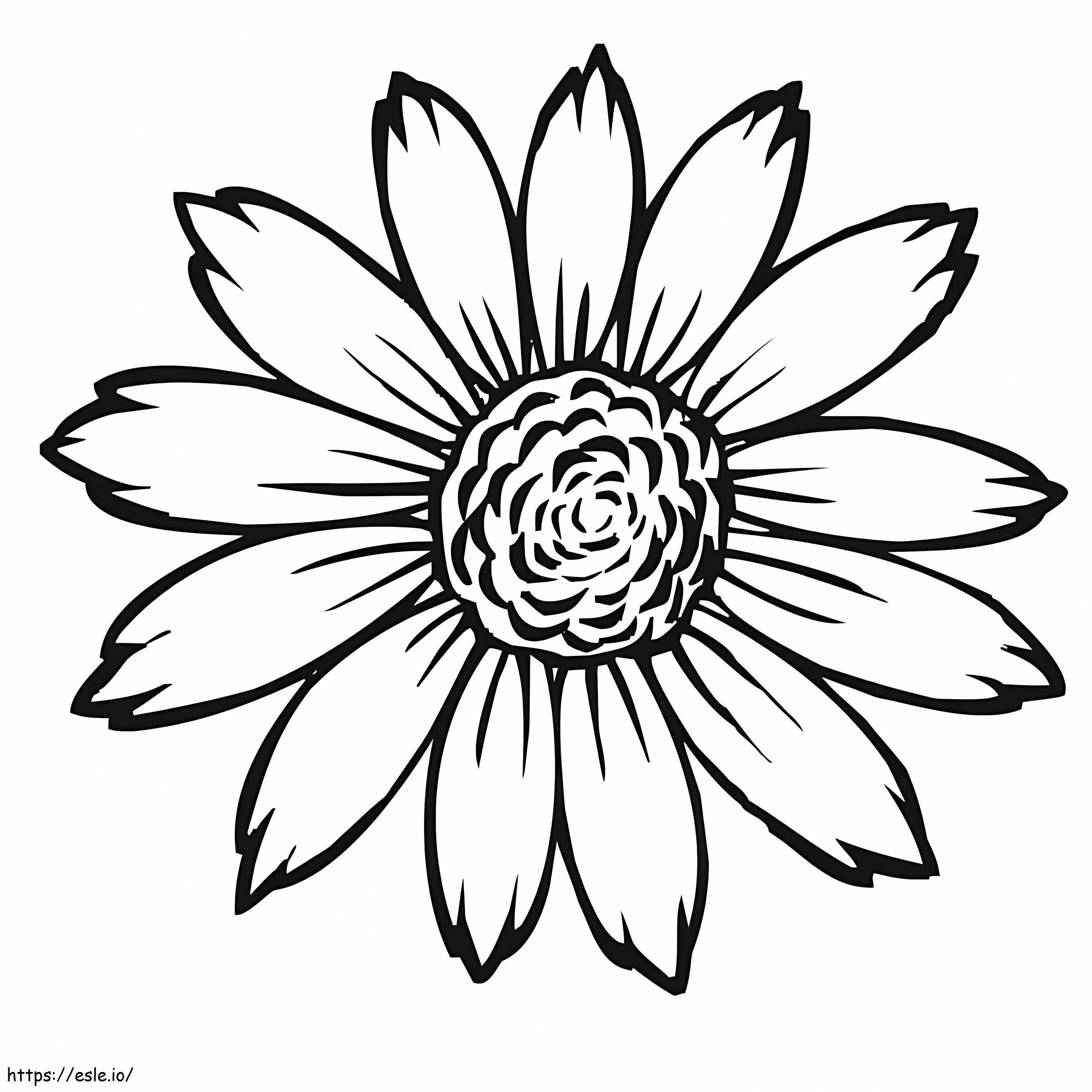 Sunflower Free Printable coloring page