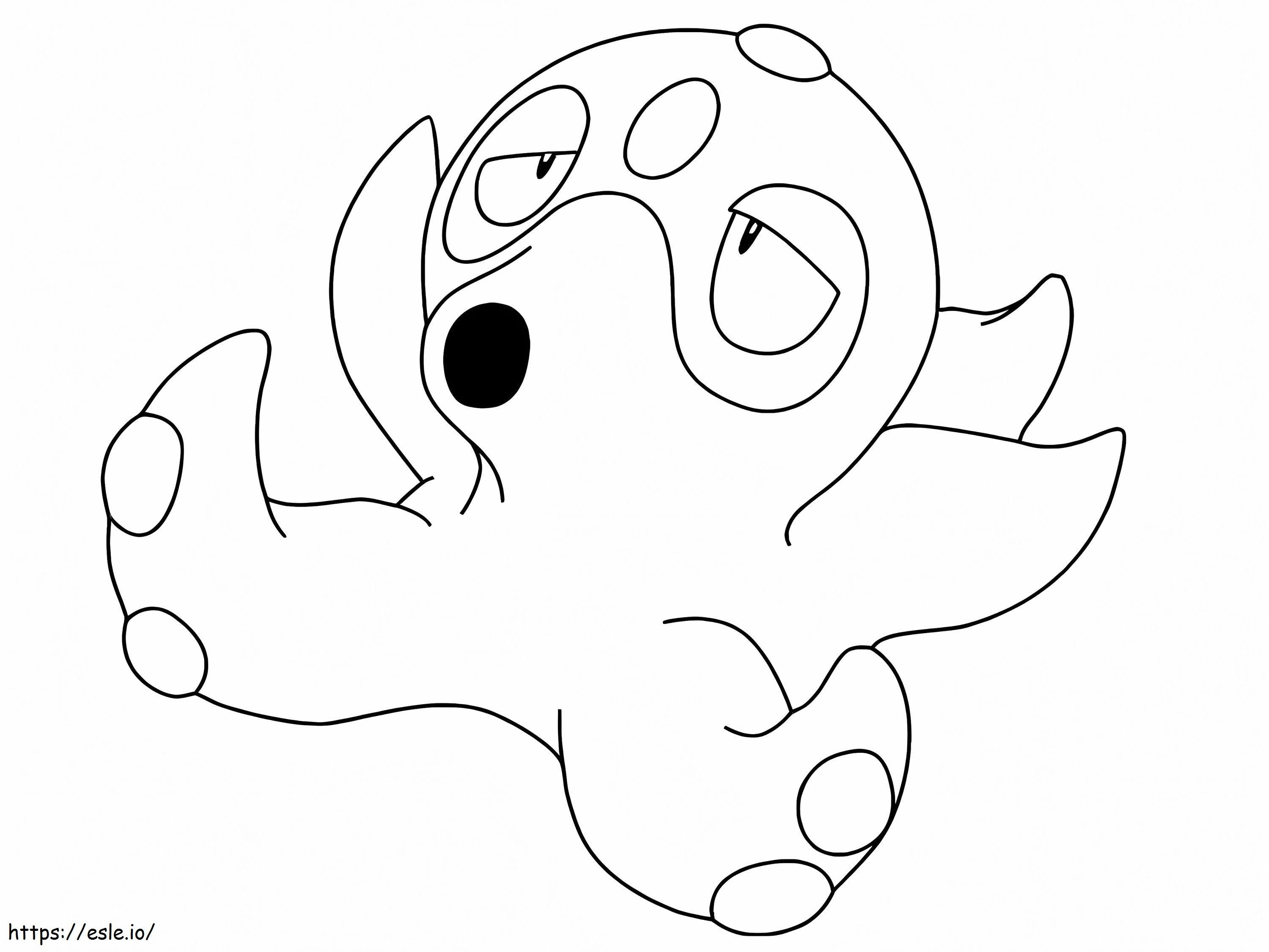 Coloriage Octillery pas Pokémon à imprimer dessin