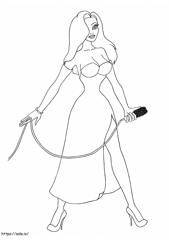 Jessica Rabbit Printable coloring page
