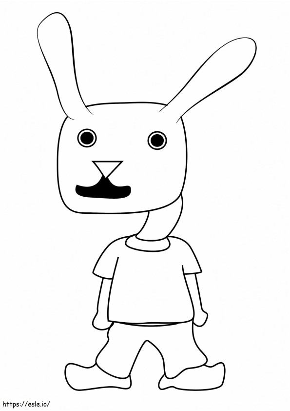Rabbit Kid Undertale coloring page