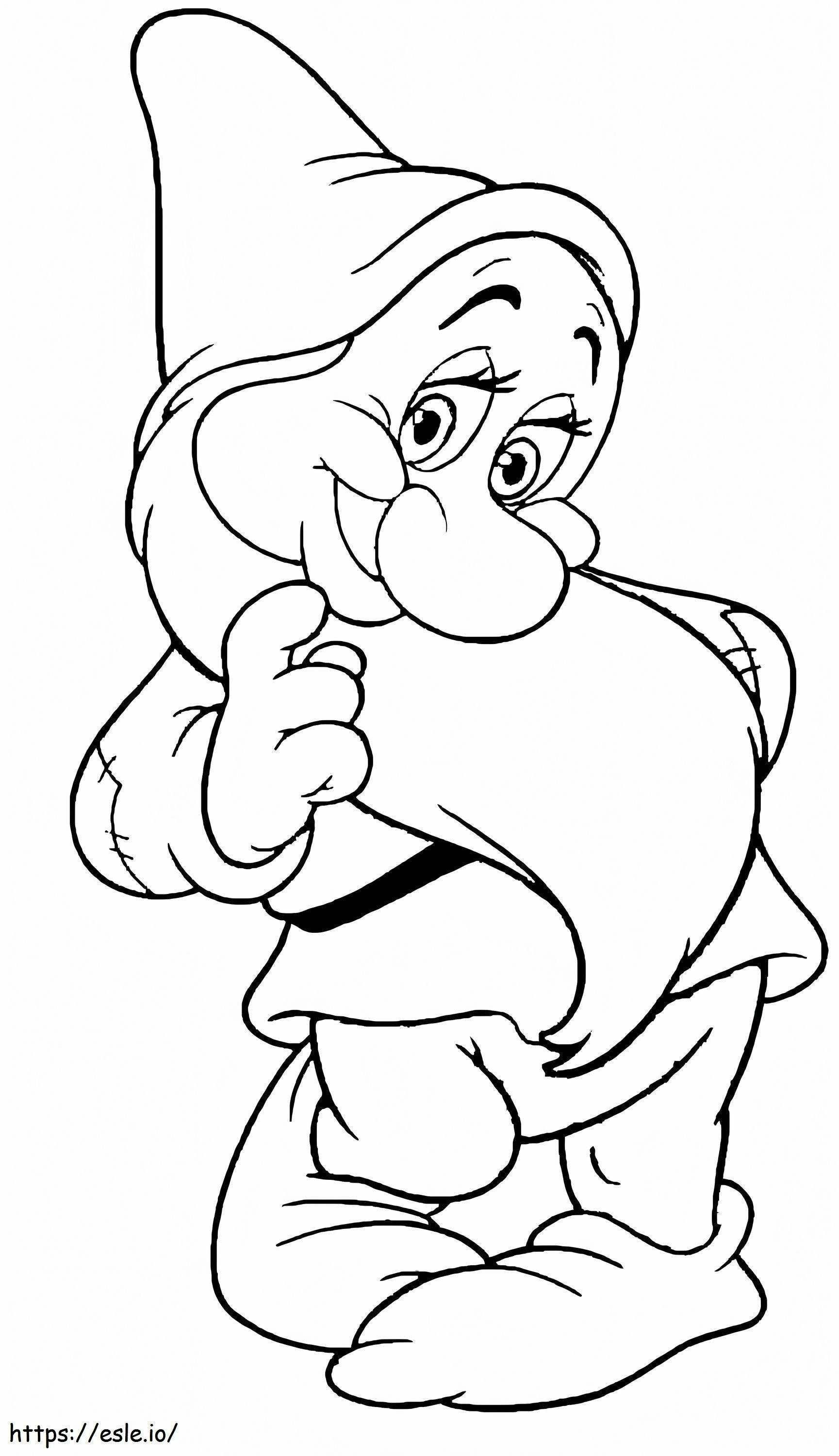 Dwaf Smiling coloring page