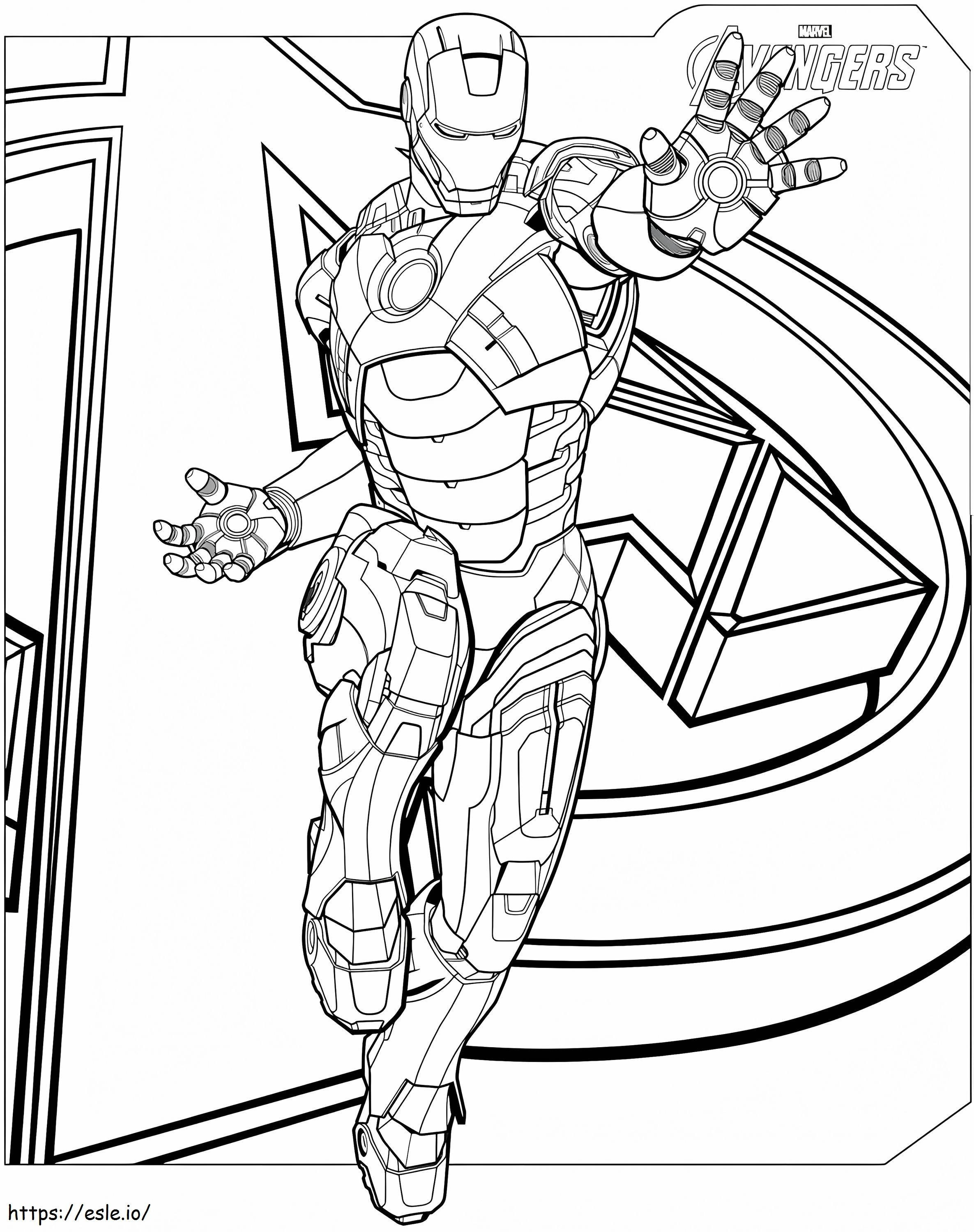 1560587052 Iron Man A4 coloring page