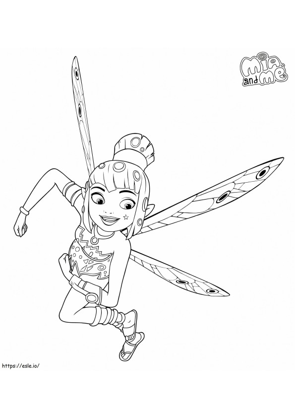 Pretty Yuko From Mia And Me coloring page