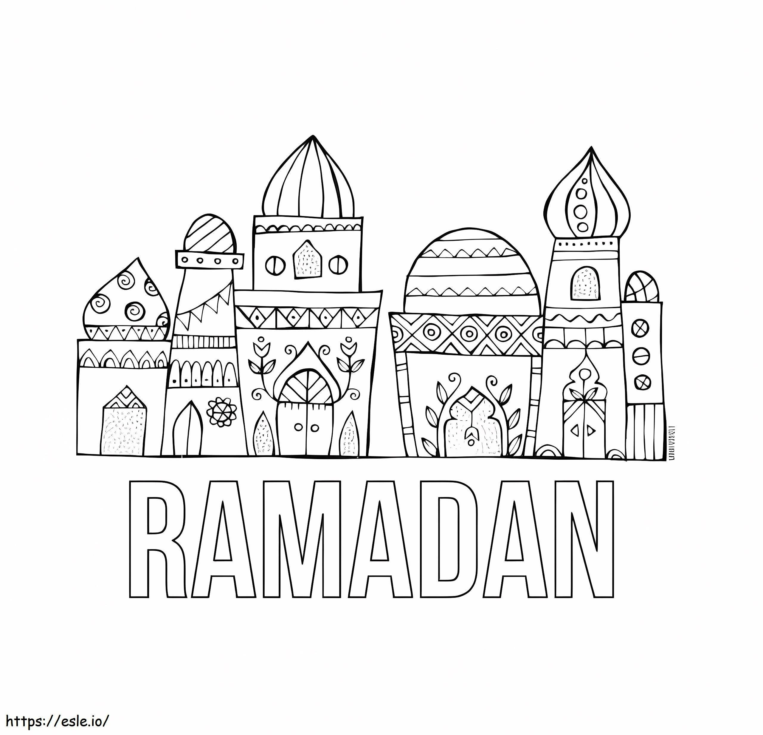 Ramadán 1 para colorear