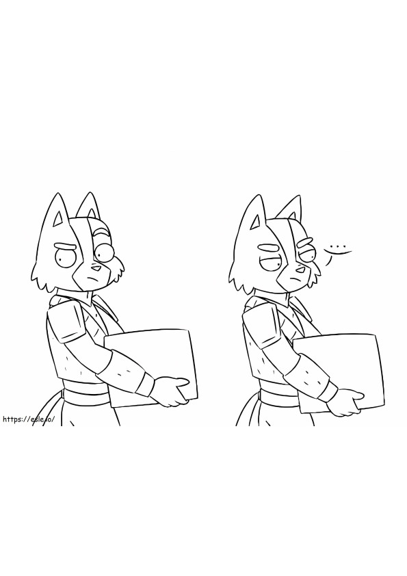 Avocato Final Space coloring page