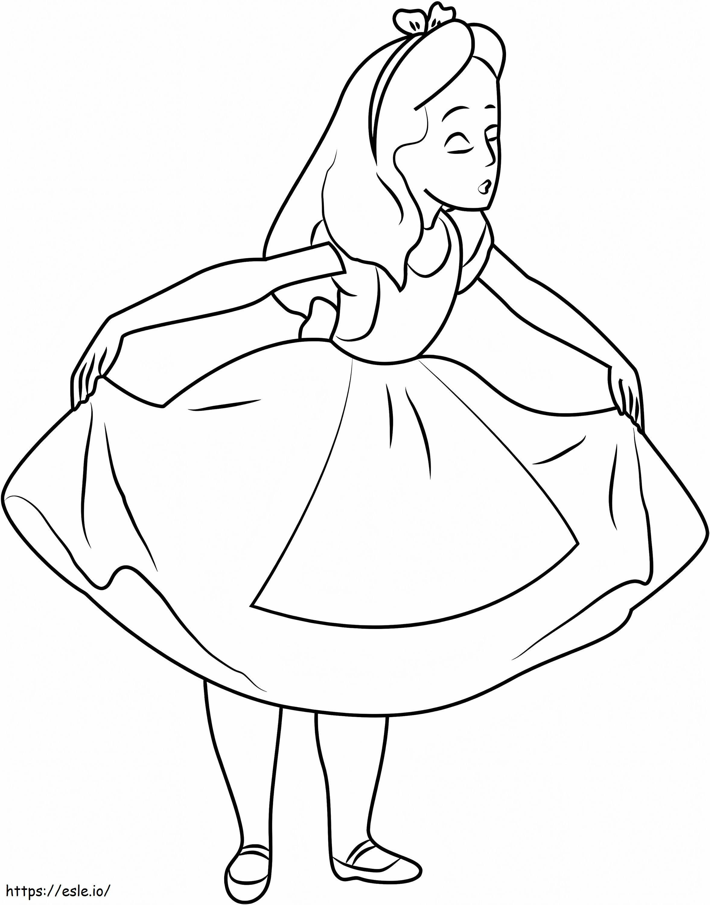 Beautiful Alice coloring page