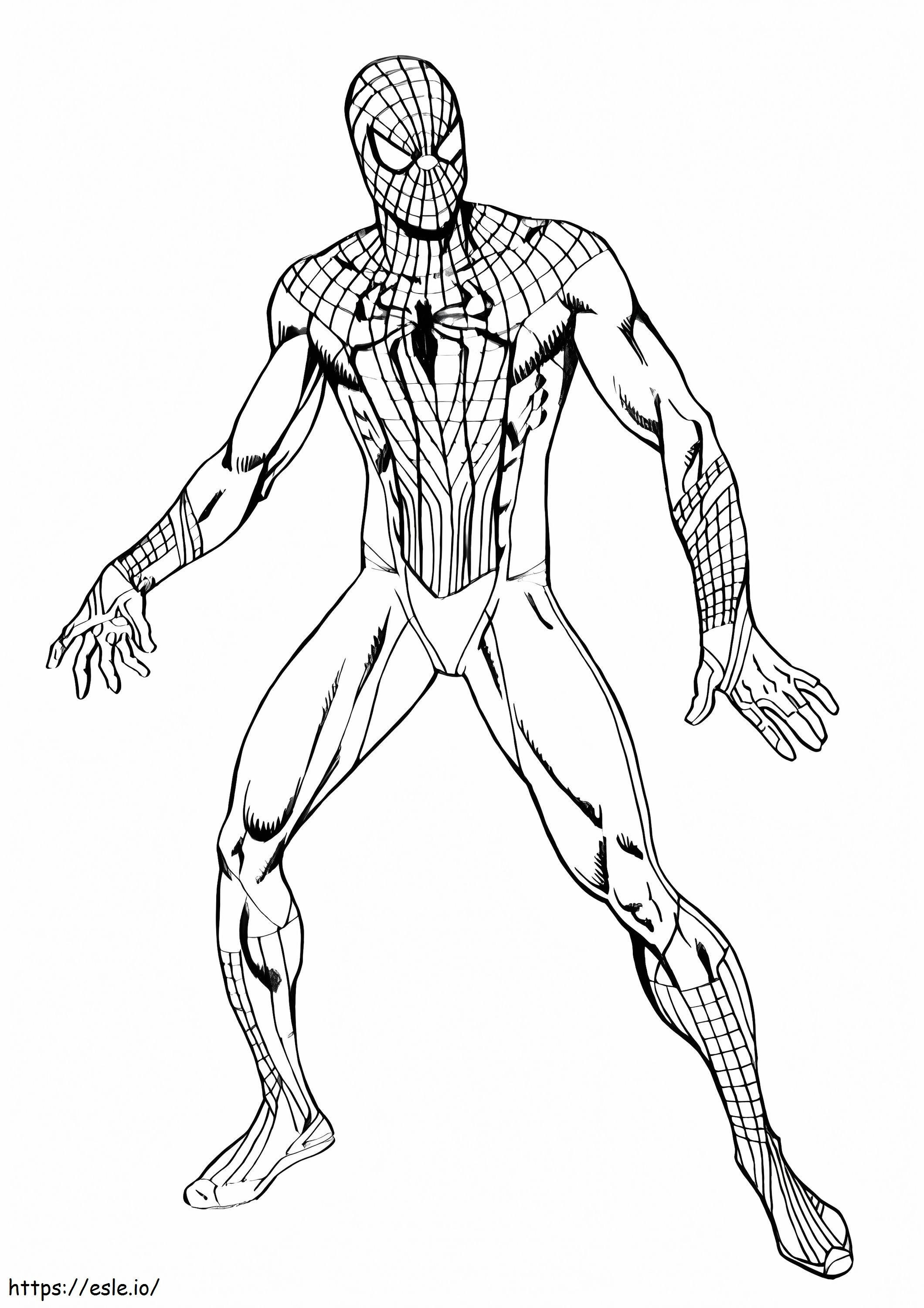 Coloriage Spiderman est cool à imprimer dessin