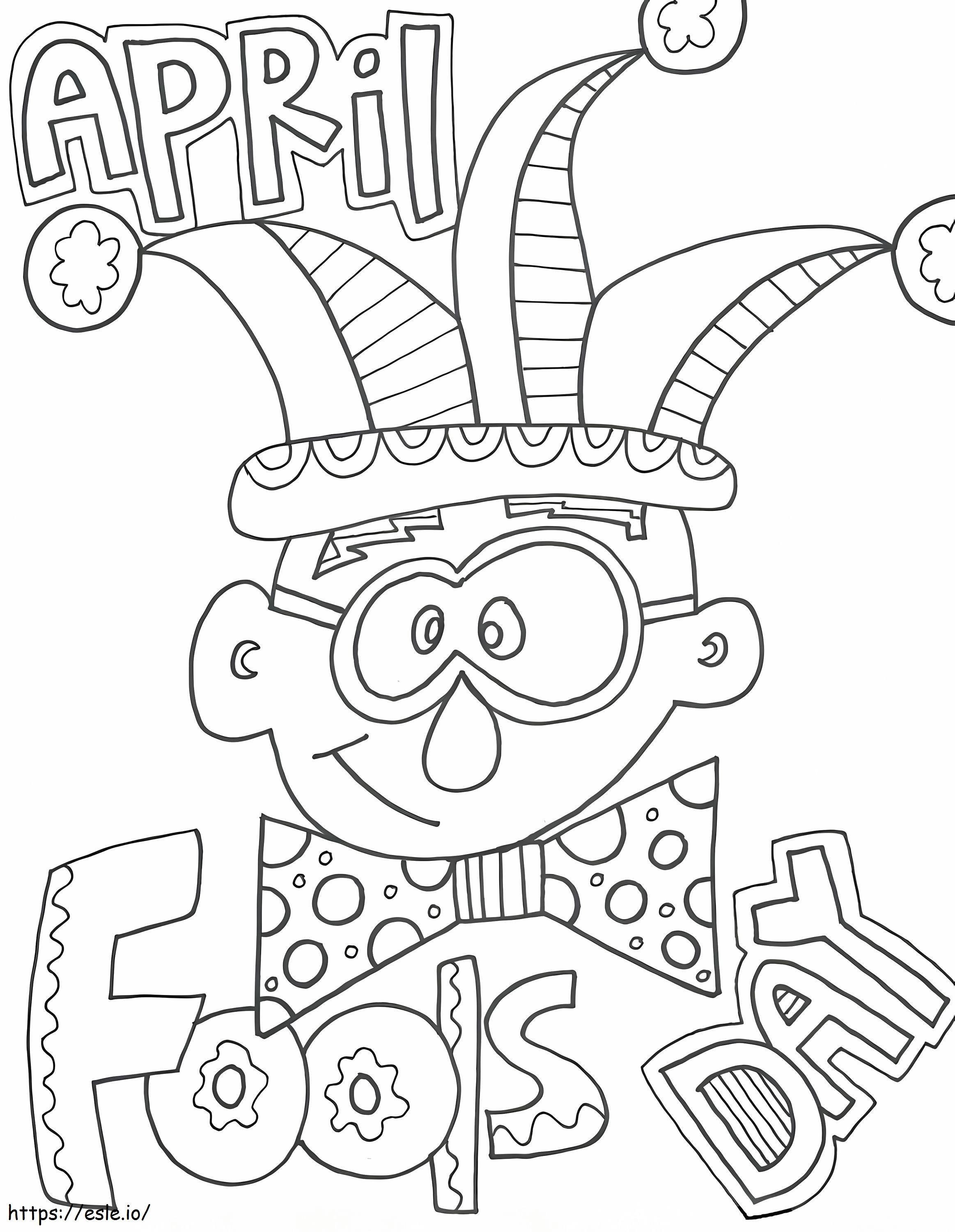 April Fools Day 8 coloring page
