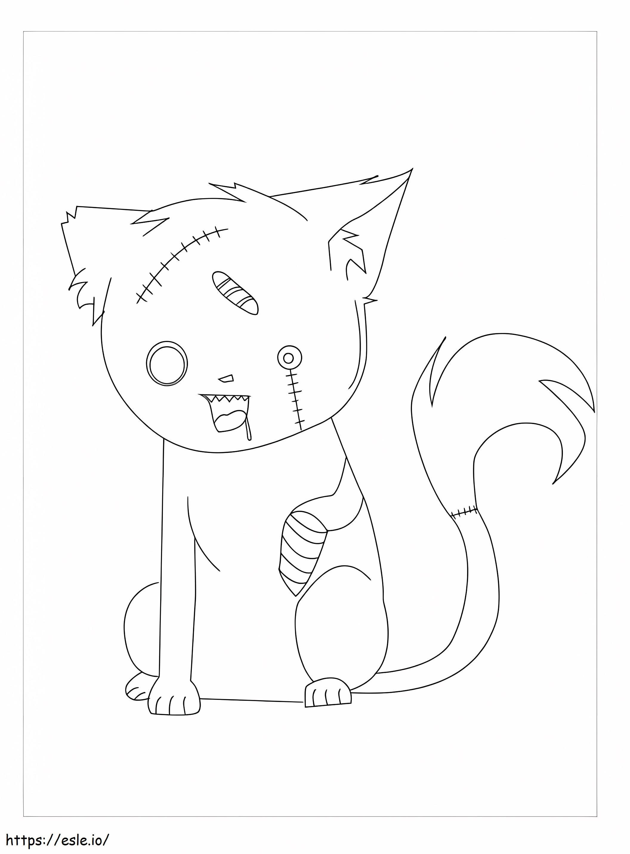 Zombi macska kifestő