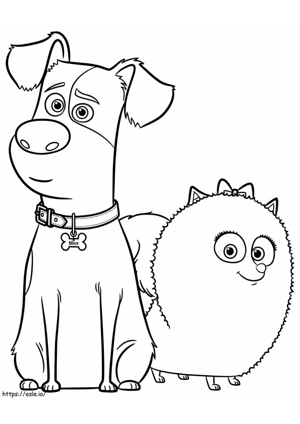 Max And Gidget coloring page