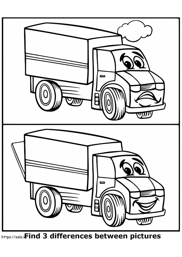 Find 3 Differences coloring page