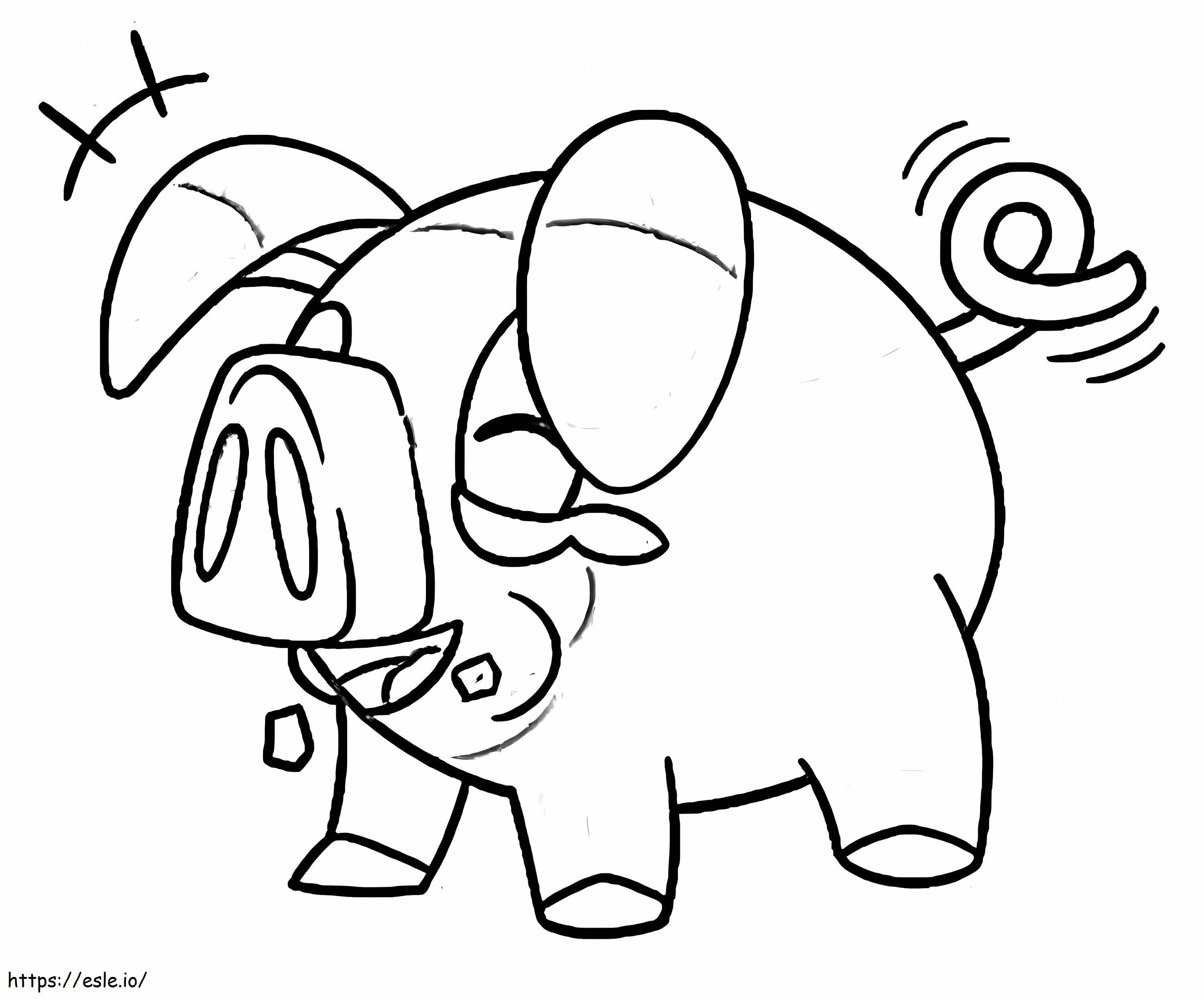 lechonk coloring page to print pokemon