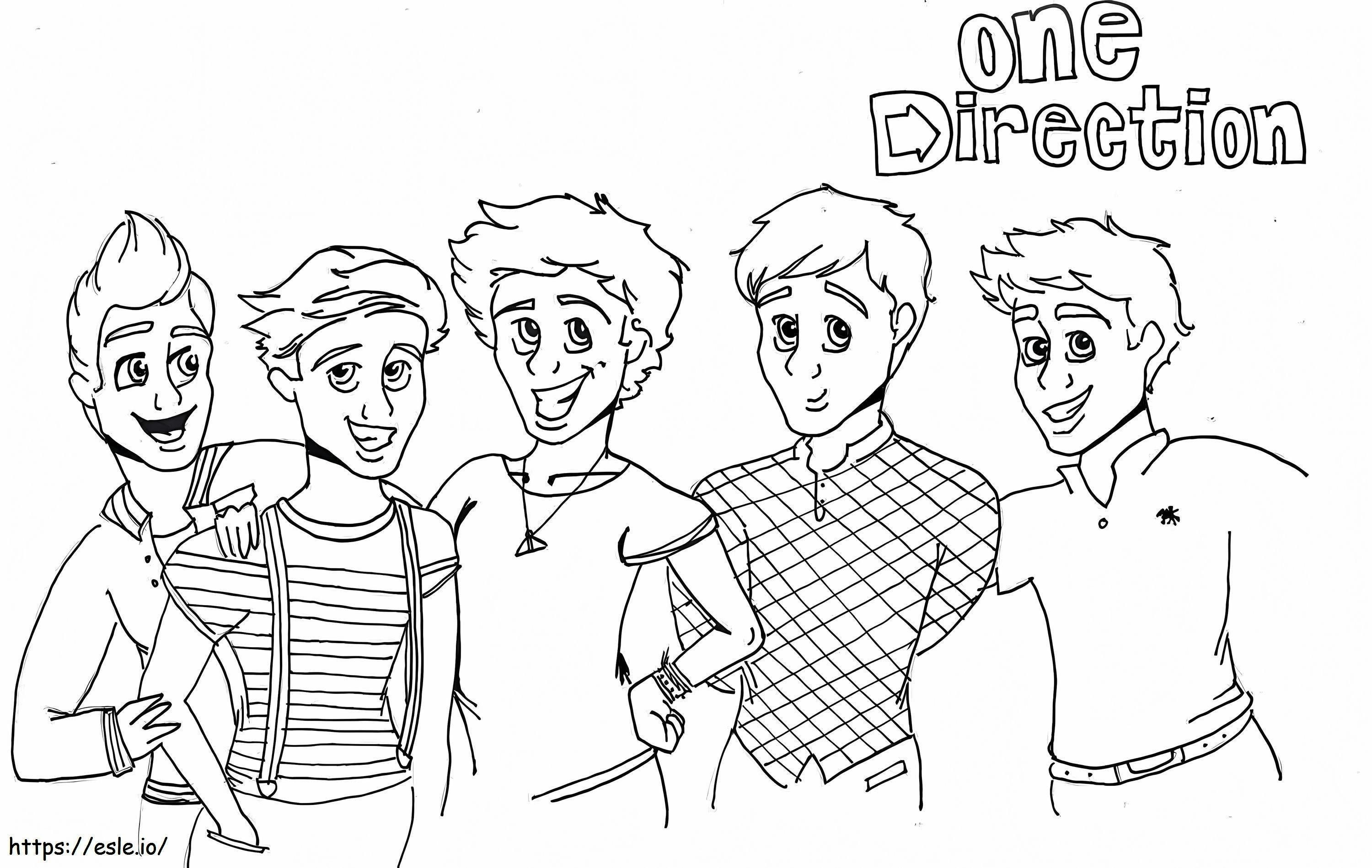 One Direction 3 de colorat