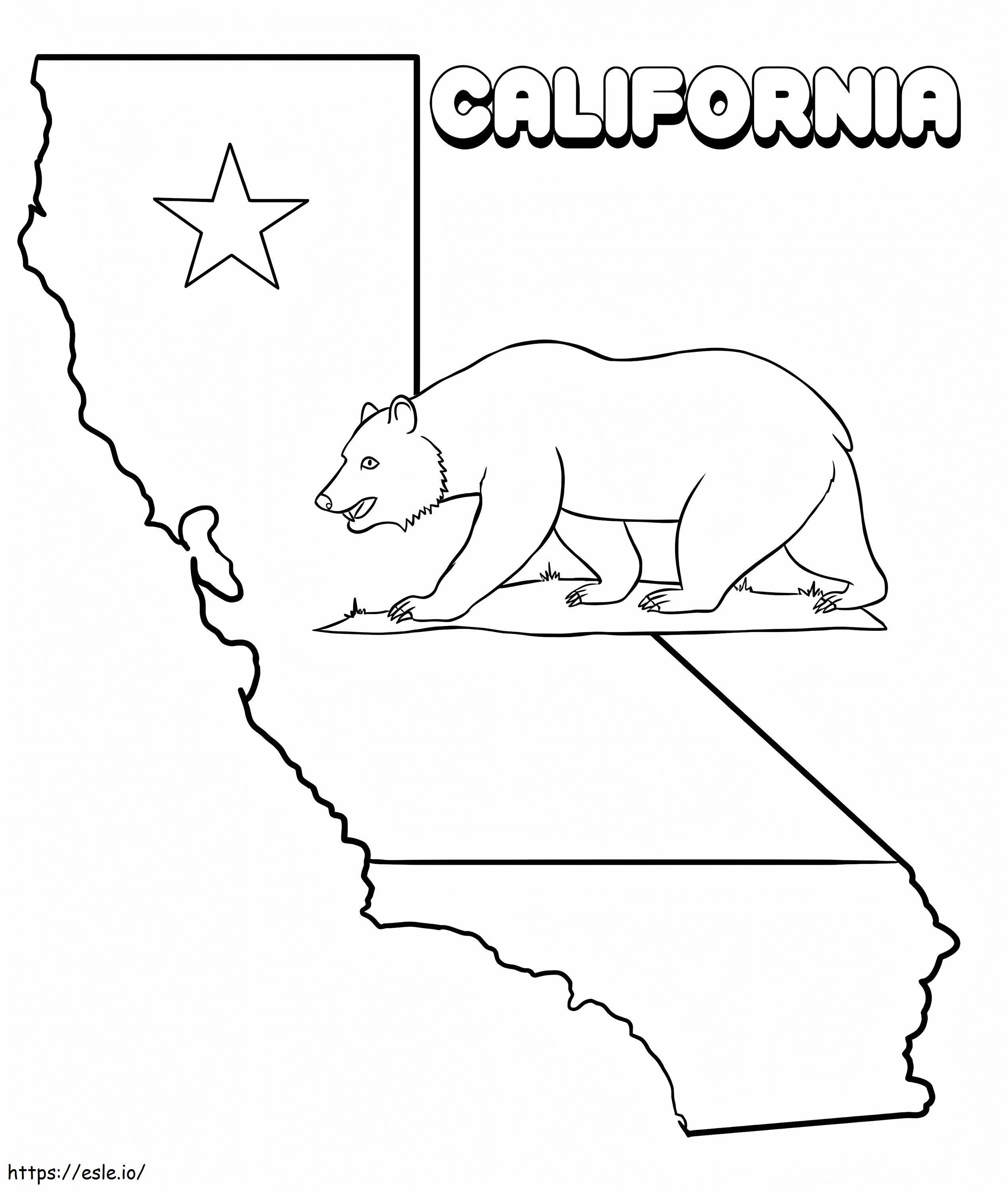 カリフォルニアを印刷する ぬりえ - 塗り絵
