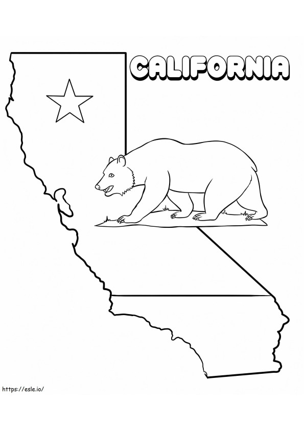 Wydrukuj Kalifornię kolorowanka