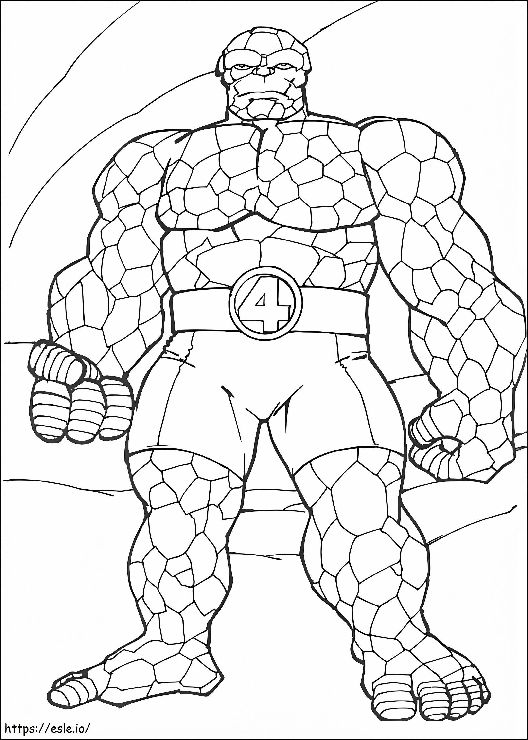 The Thing Standing coloring page