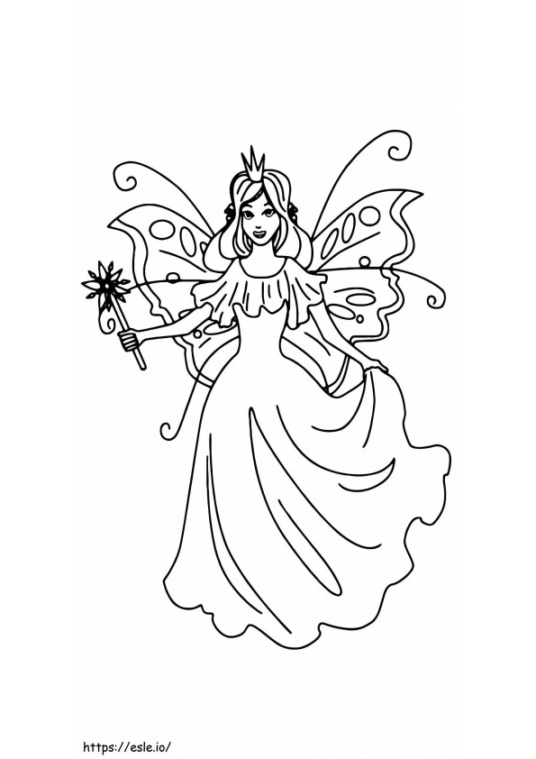 Fairy Princess Printable 12 coloring page